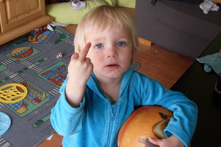 zere vinger papa!